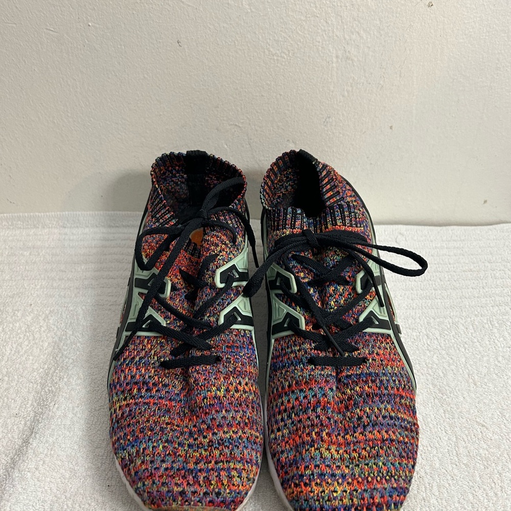 ASICS Colorful Knit Sneakers with Black Laces Sz 7